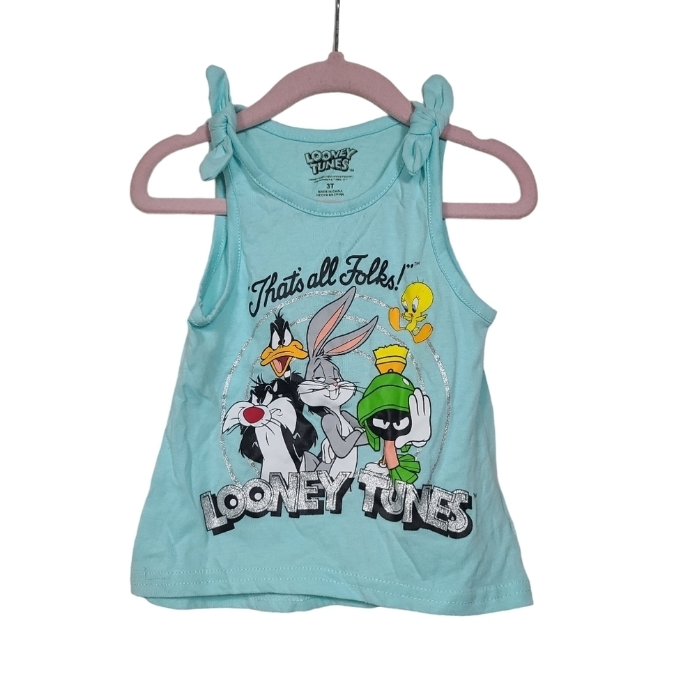 Looney Tunes That's All Folks Bugs Bunny Silverster Duffy Duck Marvin Tweety Top